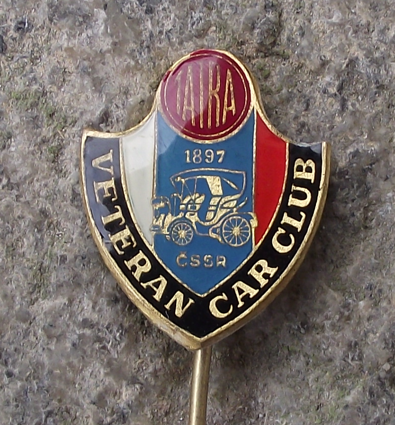 Vintage Tatra Veteran Car Club of Czechoslovakia Members Shield Pin Badge - Badgecrazy