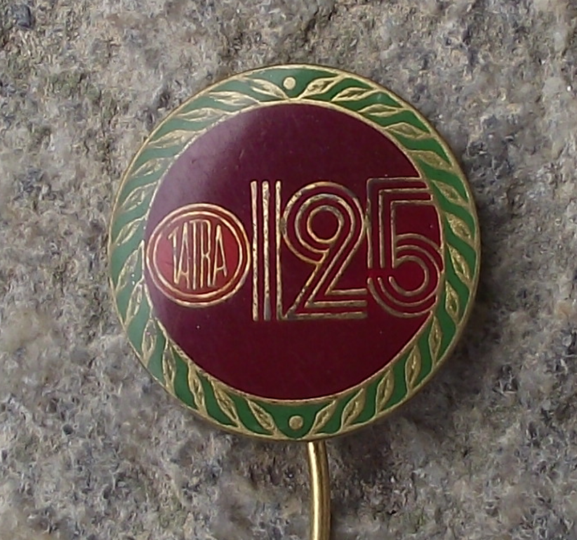 1975 Tatra 125th Anniversary Kopřivnice Factory Pin Badge - Badgecrazy