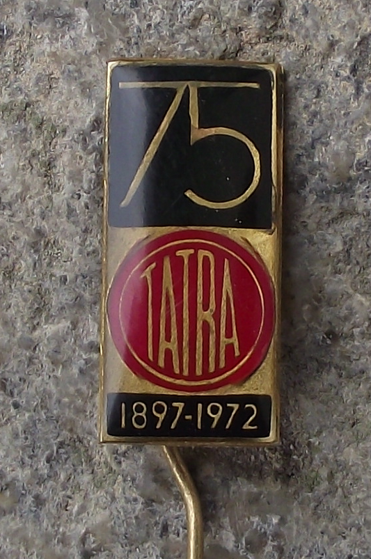 1972 Tatra 75th Anniversary Motors Czech Automobiles Pin Badge - Badgecrazy