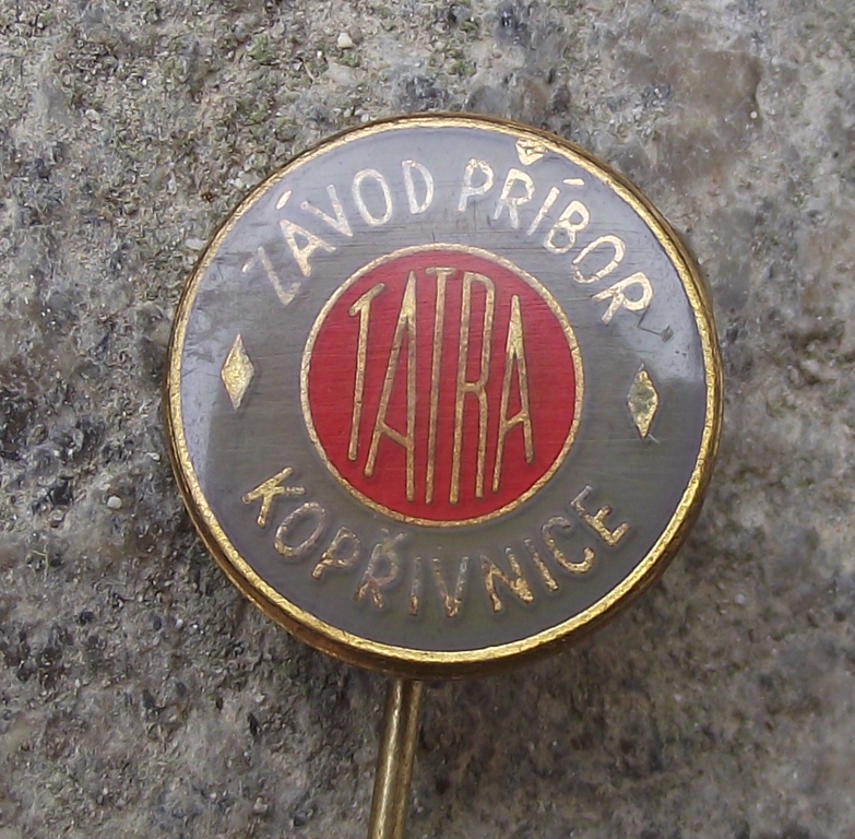 Vintage Tatra Vehicles Car Factory Pribor Koprivnice Pin Badge - Badgecrazy