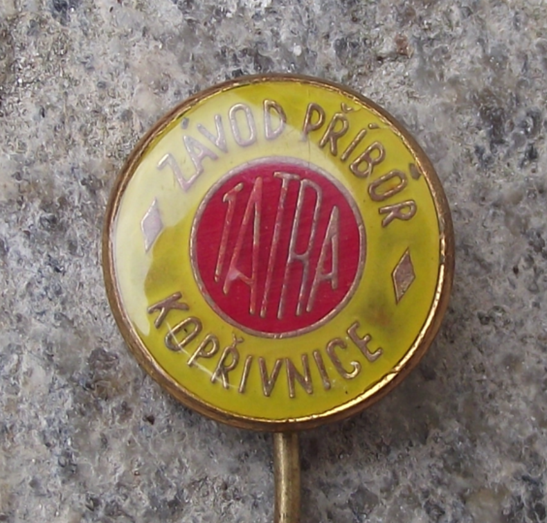 Vintage Tatra Vehicles Car Factory Pribor Koprivnice Pin Badge - Badgecrazy