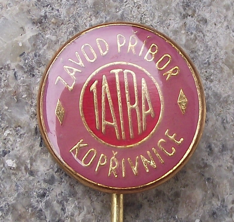 Vintage Tatra Vehicles Car Factory Pribor Koprivnice Pin Badge - Badgecrazy