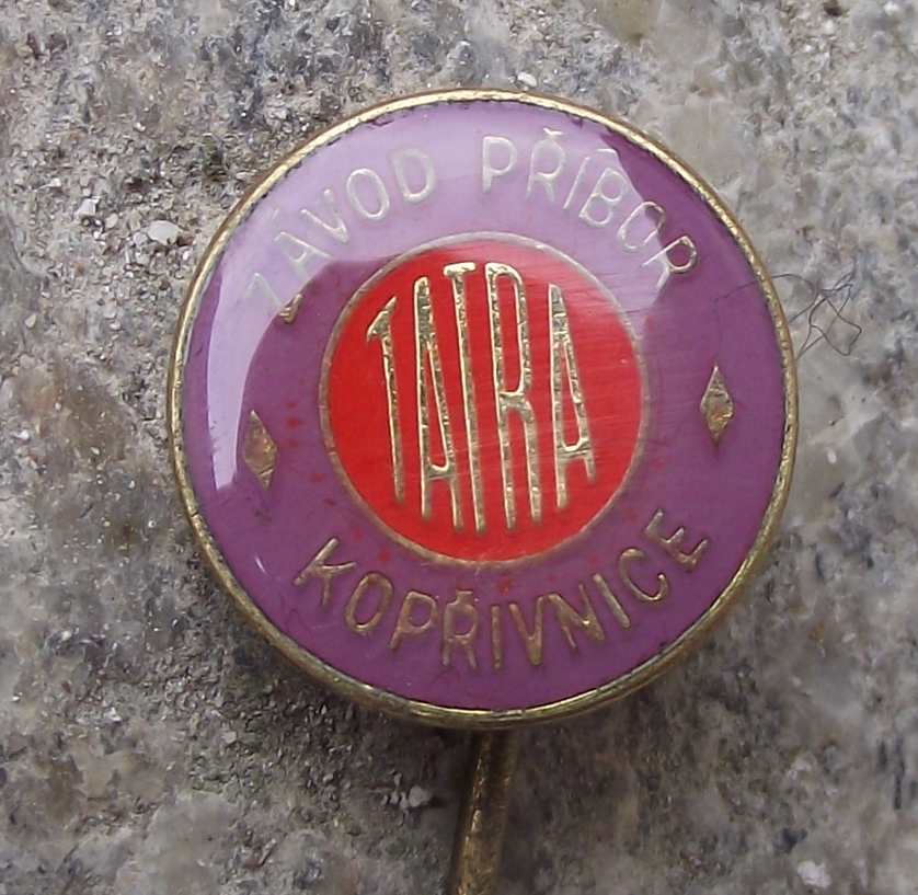 Vintage Tatra Vehicles Car Factory Pribor Koprivnice Pin Badge - Badgecrazy