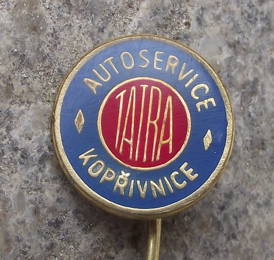 Vintage Tatra Vehicles Car Service AUTOSERVICE Koprivnice Pin Badge - Badgecrazy