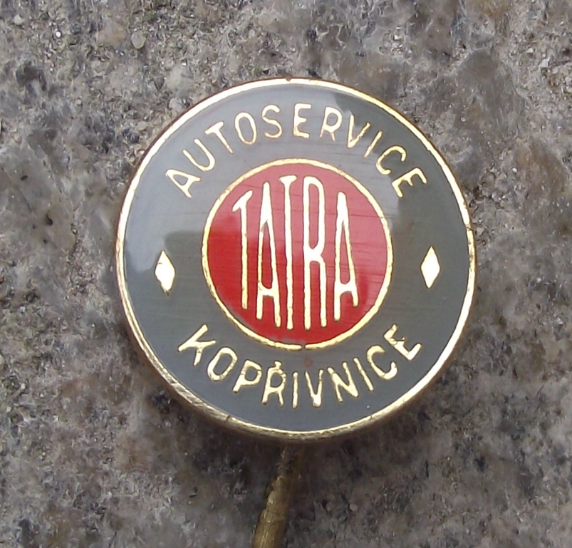 Vintage Tatra Vehicles Car Service AUTOSERVICE Koprivnice Pin Badge - Badgecrazy