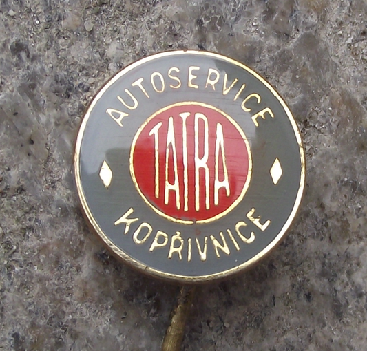 Vintage Tatra Vehicles Car Service AUTOSERVICE Koprivnice Pin Badge - Badgecrazy