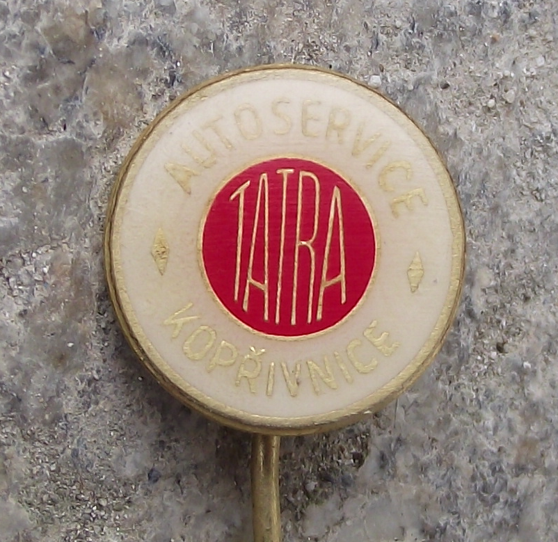 Vintage Tatra Vehicles Car Service AUTOSERVICE Koprivnice Pin Badge - Badgecrazy