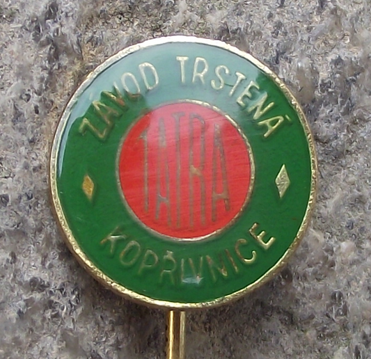 Vintage Tatra Vehicles Car Factory Trstena Kopřivnice Pin Badge - Badgecrazy