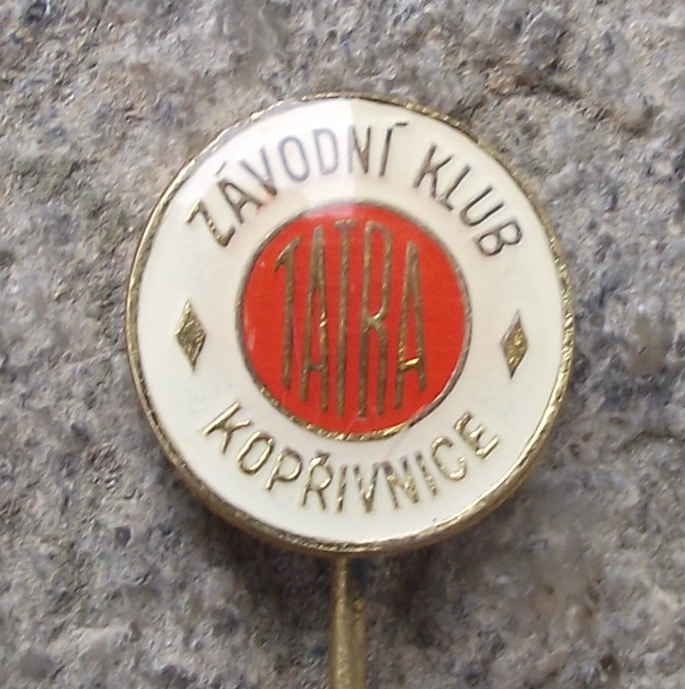 Vintage Tatra Vehicles Car Racing Club Kopřivnice Pin Badge - Badgecrazy