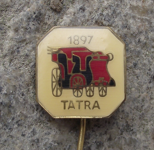 Vintage Czech Tatra 1897 Car Maker Collectible Pin Badge - Badgecrazy