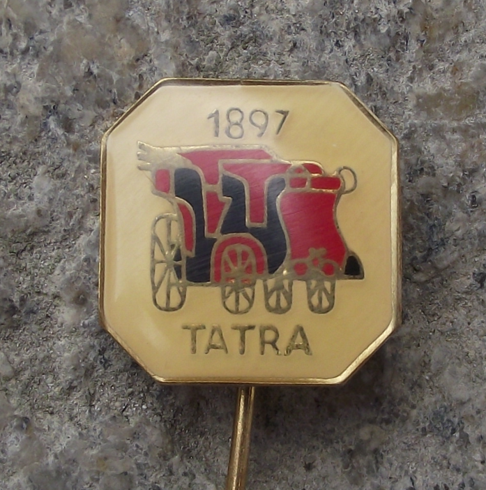 Vintage Czech Tatra 1897 Car Maker Collectible Pin Badge - Badgecrazy