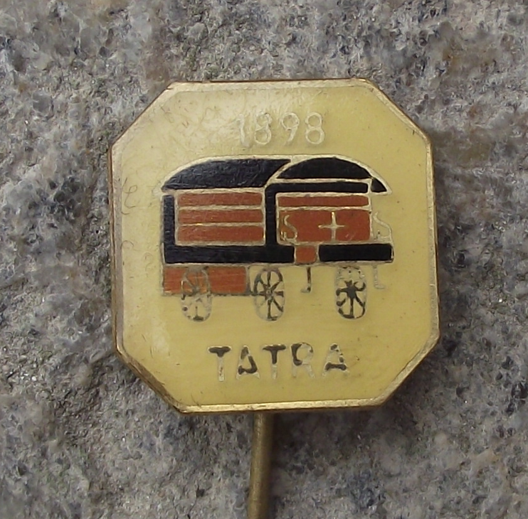 Vintage Czech Tatra 1898 Car Maker Collectible Pin Badge - Badgecrazy