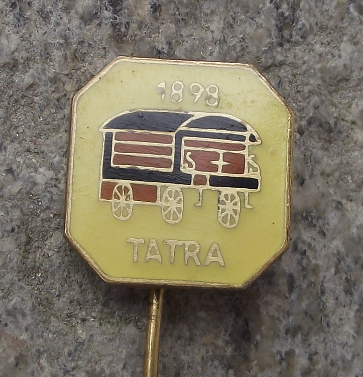 Vintage Czech Tatra 1898 Car Maker Collectible Pin Badge - Badgecrazy