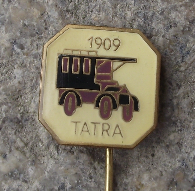 Vintage Czech Tatra 1909 Car Maker Collectible Pin Badge - Badgecrazy