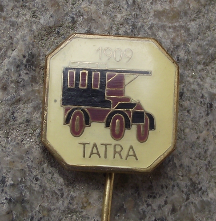 Vintage Czech Tatra 1909 Car Maker Collectible Pin Badge - Badgecrazy