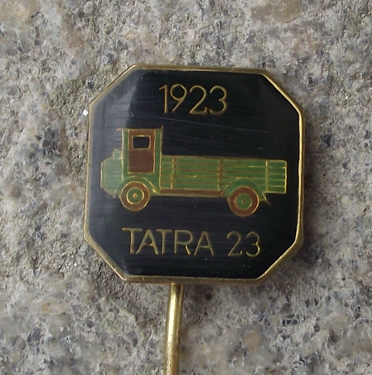 Vintage 1923 Czech 23 Tatra Car Maker Collectible Truck Pin Badge - Badgecrazy