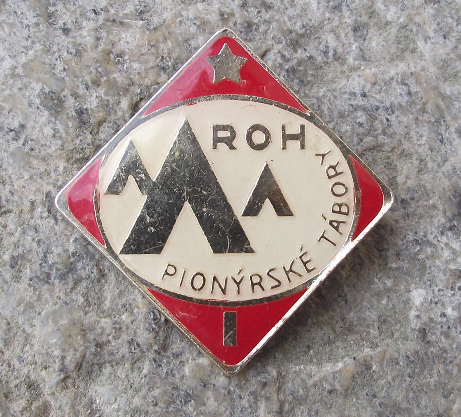 Young Pioneer Czechoslovakia Youth Camping Award Stage 1 Tent ROH Pin Badge - Badgecrazy