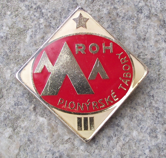 Young Pioneer Czechoslovakia Youth Camping Award Stage 3 Tent ROH Pin Badge - Badgecrazy