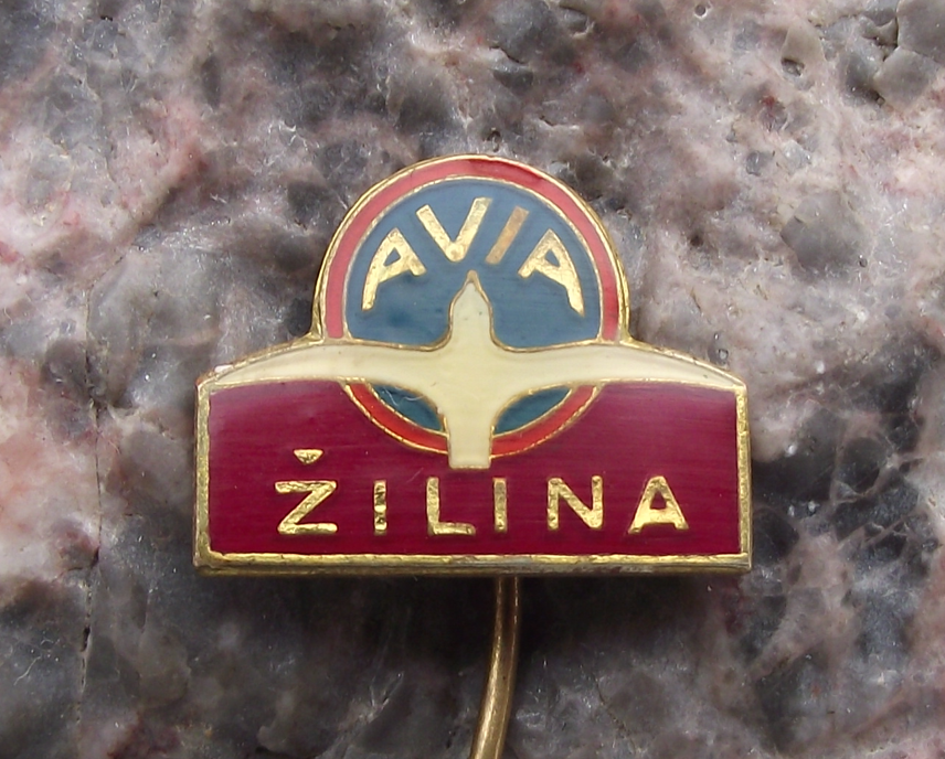 Vintage AVIA Zilina Automobile Truck Company Bird Logo Pin Badge