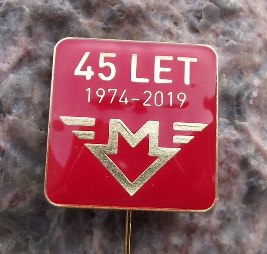 2019 Prague Metro Underground Railway Train 45th Anniversary Pin Badge