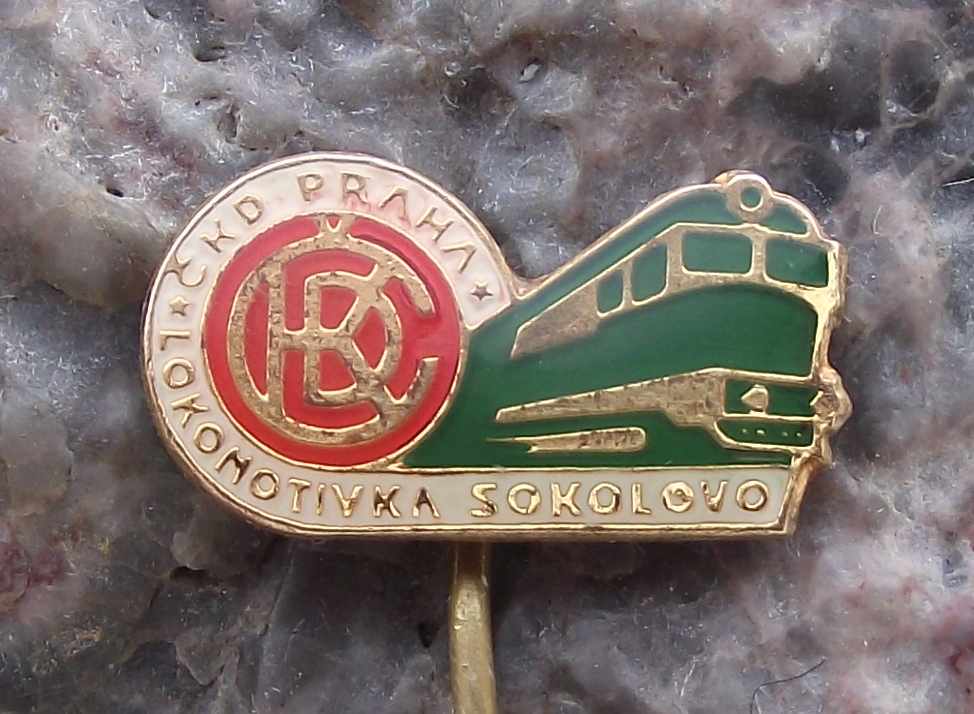 Czech Railway System Train Engine Locomotives Prague CKD Engineering Pin Badge