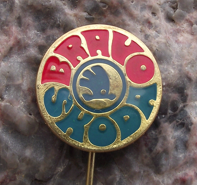 1979 Bravo Skoda Car Company Mlada Boleslav 85th Anniversary Pin Badge