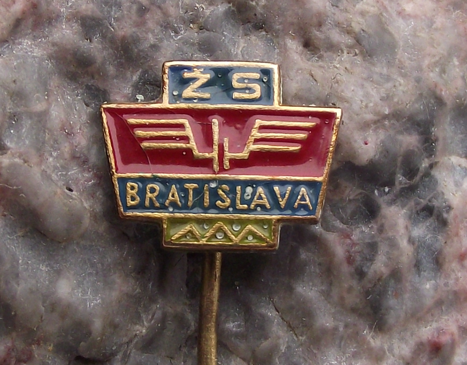 Vintage ZS Bratislava Czech Railway System CSD Rail Repair Logistics Pin Badge
