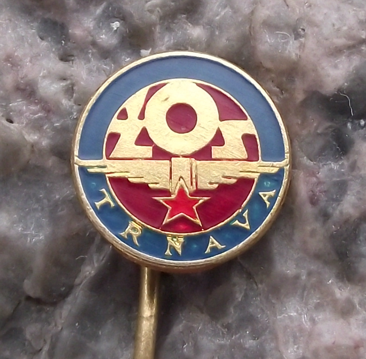 Vintage Czech Railway ZOS Trnava Rail Repair Company Train Pin Badge
