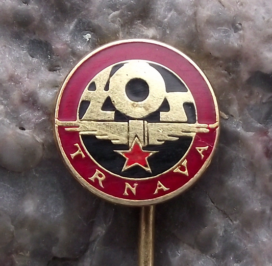 Vintage Czech Railway ZOS Trnava Rail Repair Company Train Pin Badge
