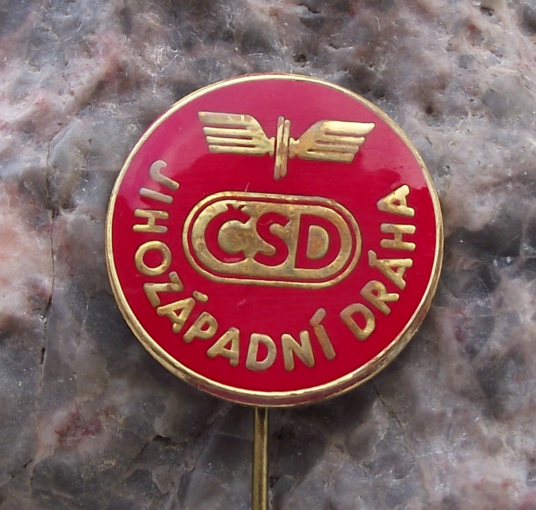 Vintage Czech Railways CSD Train South West Railways Pin Badge