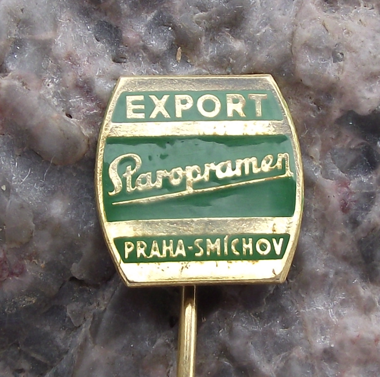 Vintage Staropramen Export Smichov Prague Brewery Lager Beer Barrel Pin Badge