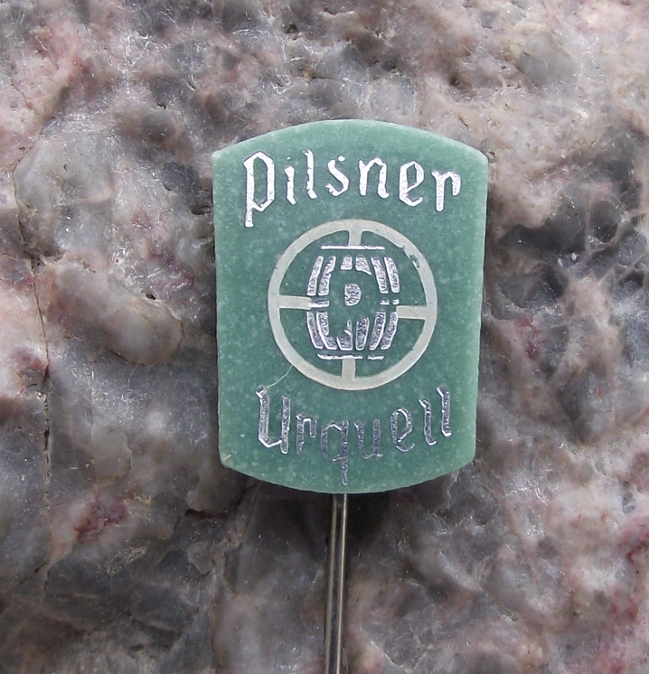 Rare Plastic Pilsner Urquell Czech Brewery Pils Lager Beer Pin Badge