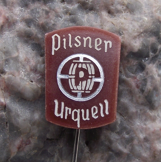 Rare Plastic Pilsner Urquell Czech Brewery Pils Lager Beer Pin Badge