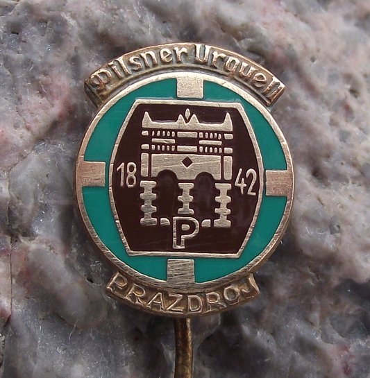 Vintage Pilsner Urquell Czech Brewery Pils Lager Beer Pin Badge