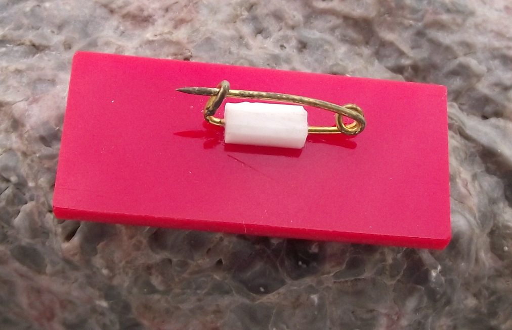 Vintage LONG LIVE LEADER CHAIRMAN MAO Slogan Communist China Pin Badge