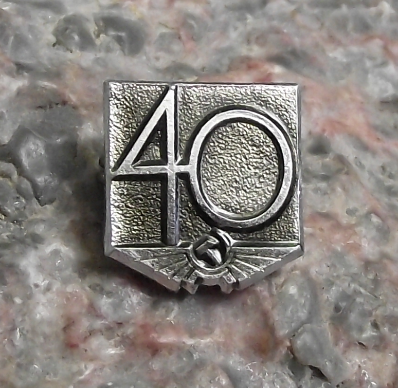 1972 Aeroflot Aviation 40th Anniversary Winged Logo Aircraft Pin Badge
