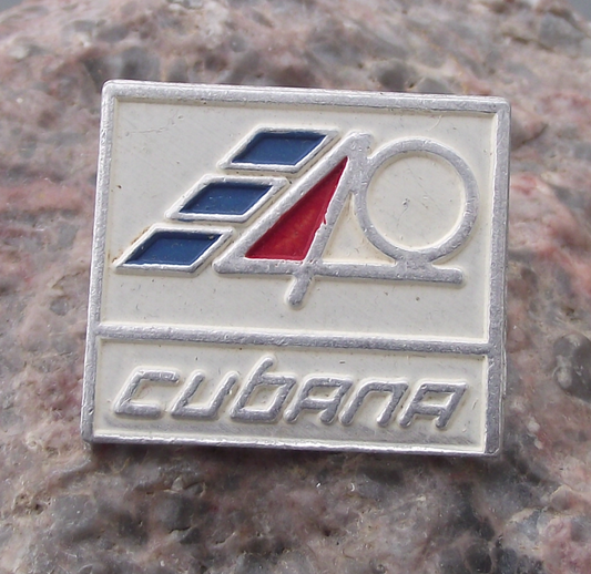 1969 Cubana Cuban Airlines 40th Anniversary Aircraft Aviation Pin Badge