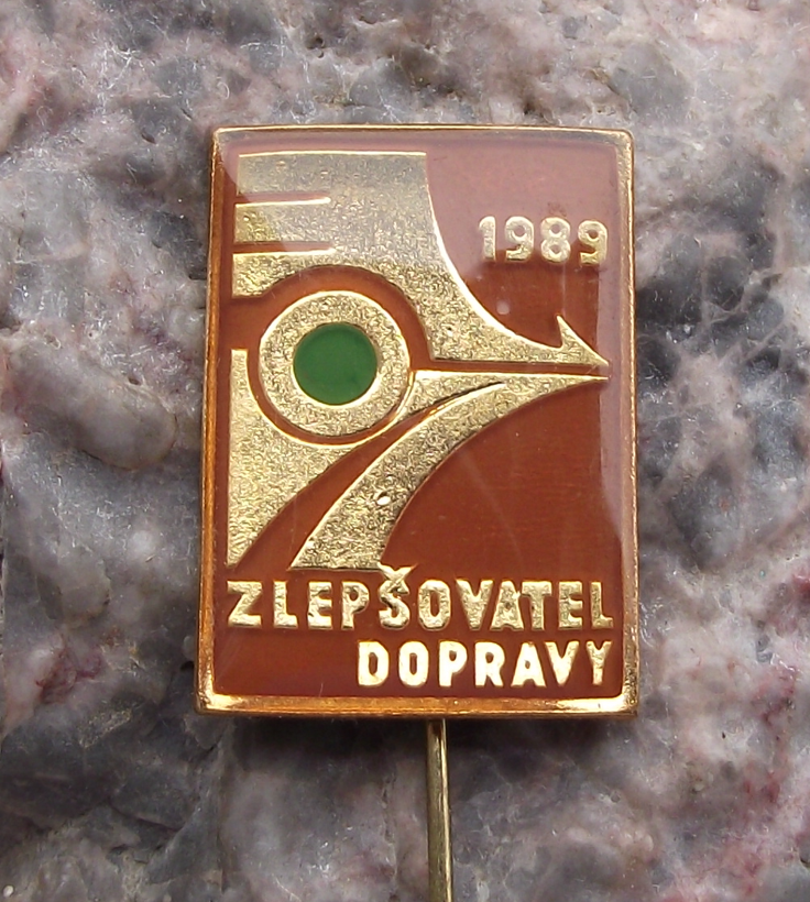 1989 Czechoslovakia Railway Transport Improvements Conference Pin Badge