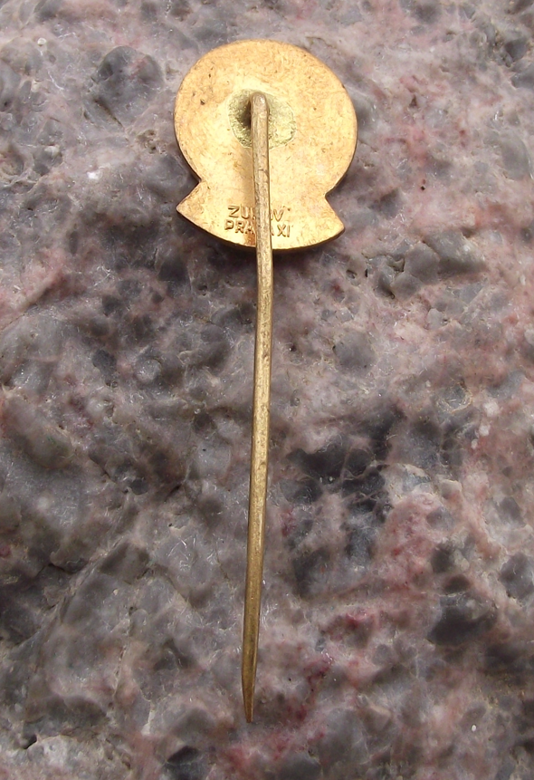 Vintage Tesla Czech Rotary Dial Telephone Receiver Desk Phone Pin Badge