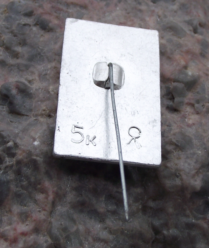 Vintage Poet Alexander Pushkin Silhouette Profile Russian Pin Badge