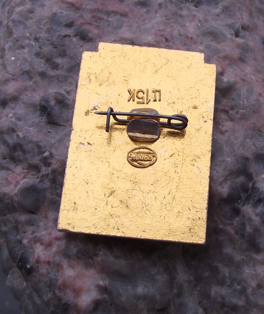 Vintage Spiridon Drozhzhin Russian Poet Pin Badge