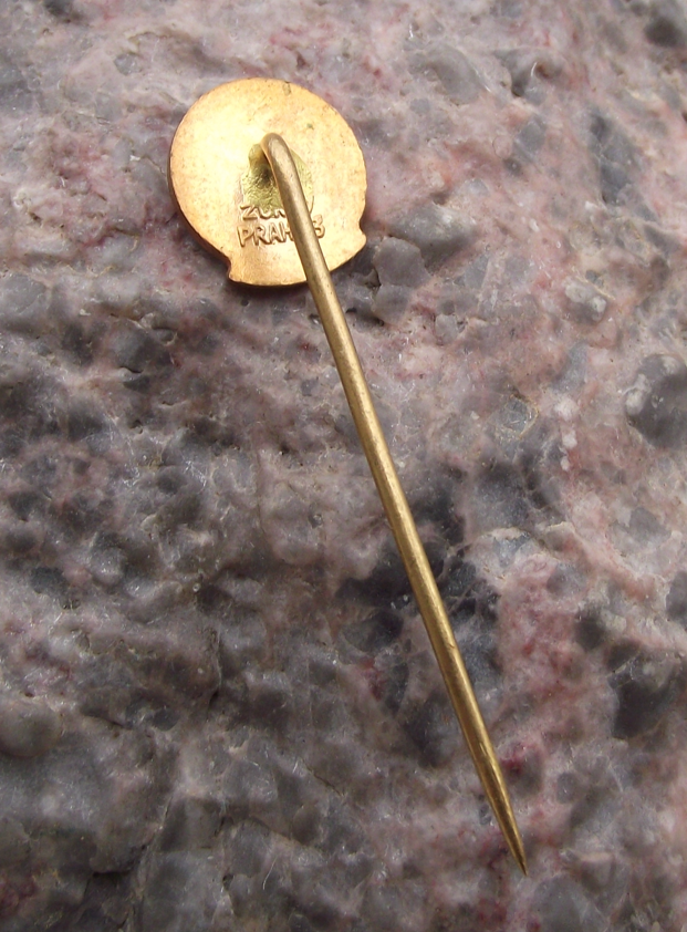 Vintage Tesla Electronics Czechoslovakia Přelouč Sine Wave Pin Badge