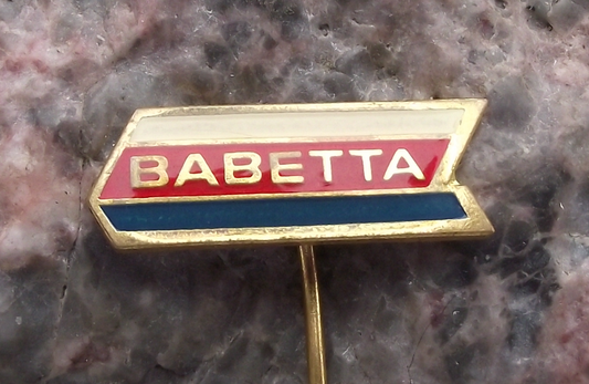 Vintage Babetta Moped Motorcycle Advertising Pin Badge