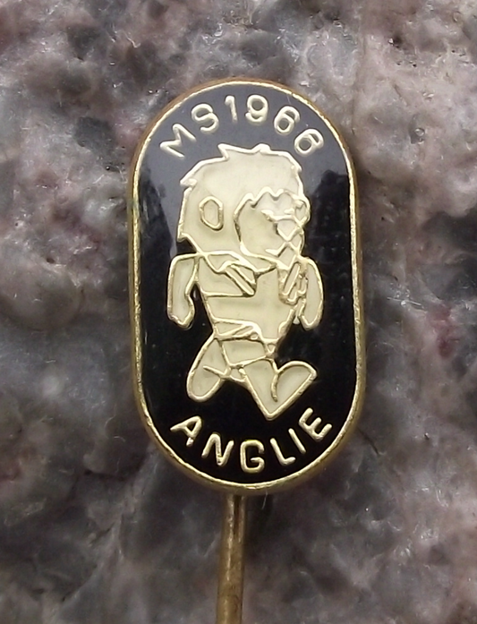 1966 England World Cup Willie Lion Mascot Football Pin Badge