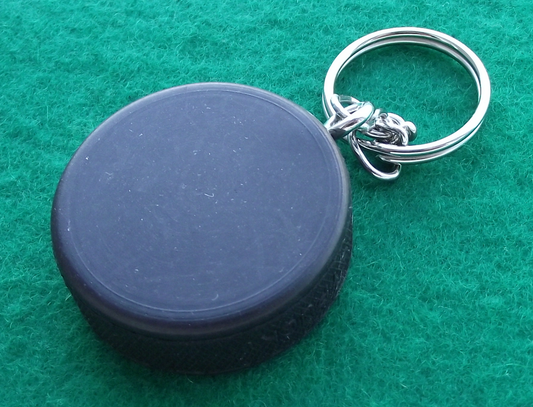 Vintage Czech Ice Hockey League Skoda Auto Cars Rubber Puck Keyring