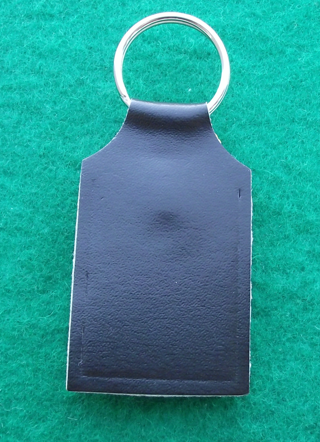 Vintage Czechoslovakia Tesla Pardubice Ice Hockey Team Leather Keyring