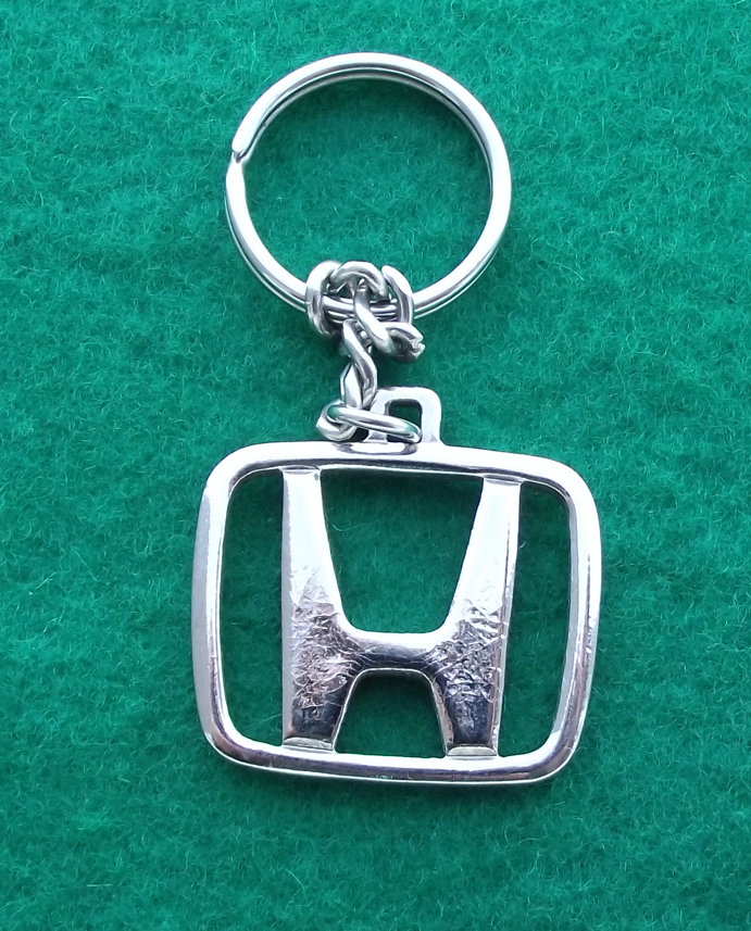 Honda Motor Company Japan H Logo Metal Keyring Key Chain