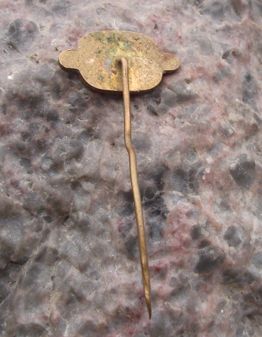 Vintage Tesla Electronics Orava Televisions Round Screen Logo Pin Badge