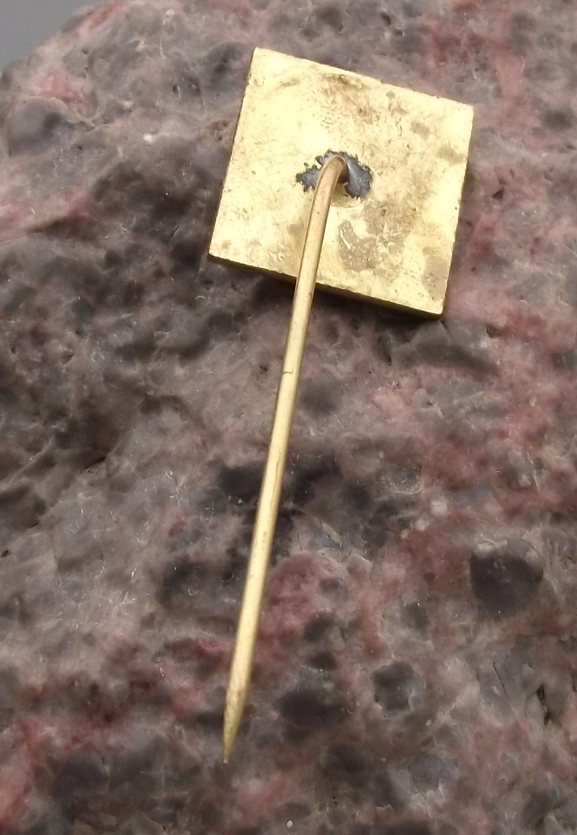 Vintage Tesla Electronics Litovel Czechoslovakia Gramophones Pin Badge