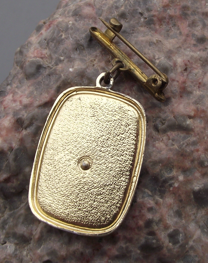 Vintage Leipzig East Germany Lion Official Heraldic City Crest Medal Pin Badge